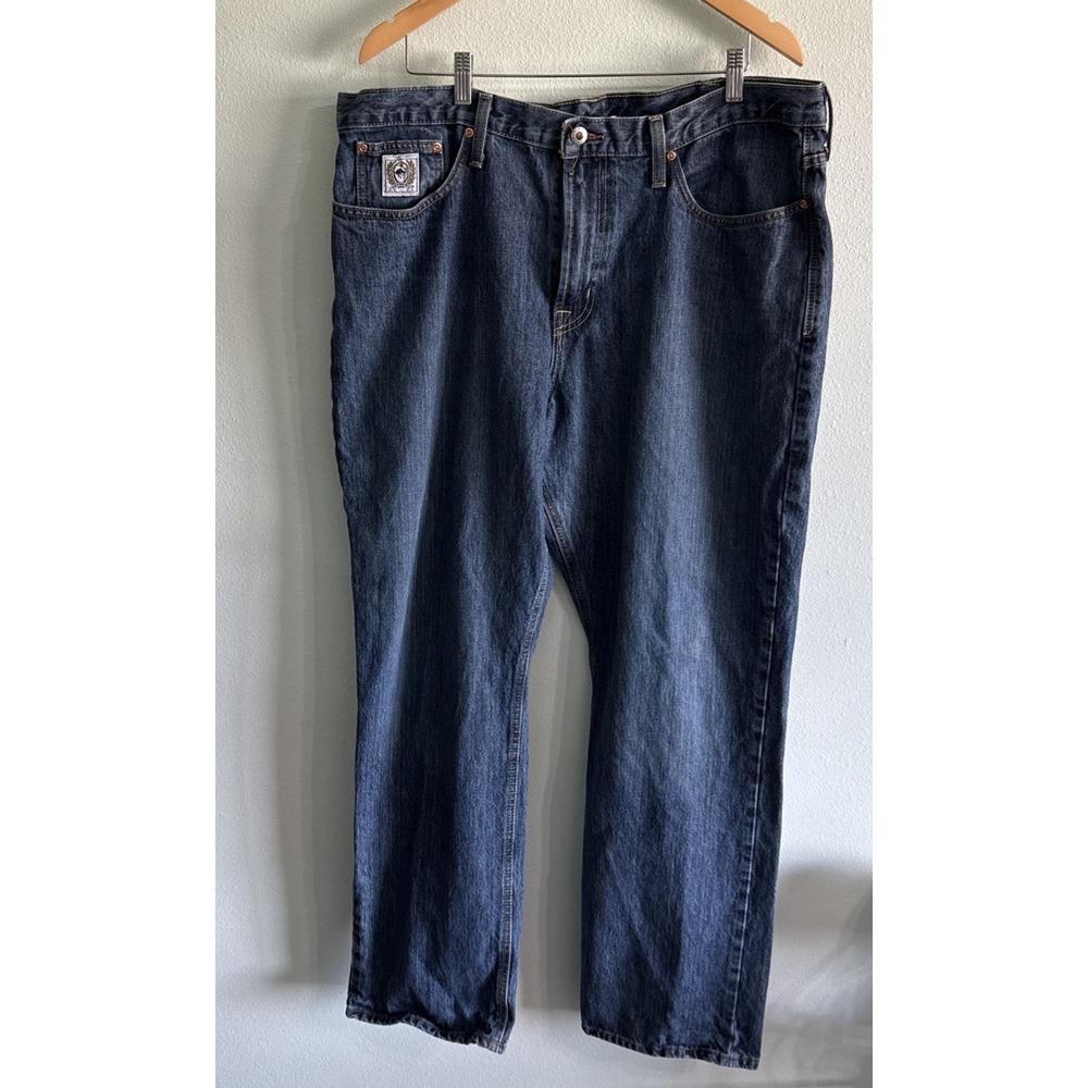 Cinch Mens Jeans 40x34 Relaxed Fit Straight Leg Medium Wash Blue‎ MB92834013